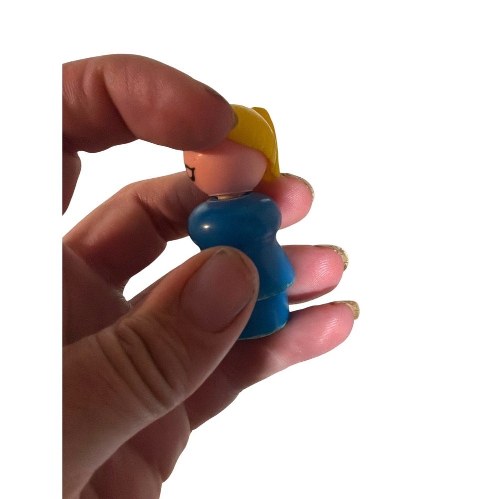 Vintage Unisex Fisher Price Little People Toy Figure OS Blue Yellow - Picture 2 of 4